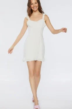 Tie-Strap Sweetheart Dress
