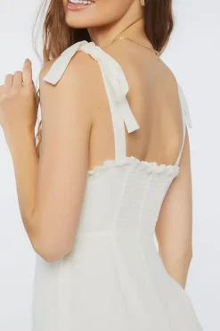 Tie-Strap Sweetheart Dress