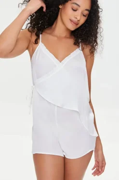 Tie-Waist Lounge Romper