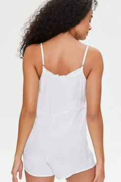 Tie-Waist Lounge Romper