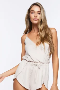 Tie-Waist Lounge Romper