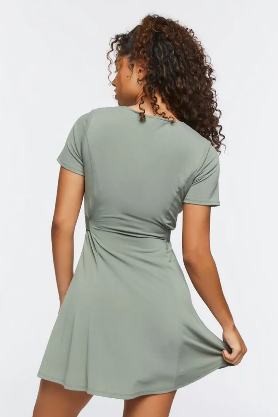Tie-Waist Mini Dress