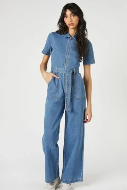 Tie-Waist Wide-Leg Jumpsuit