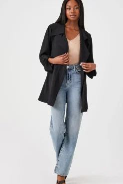 Tie-Waist Wrap Coat
