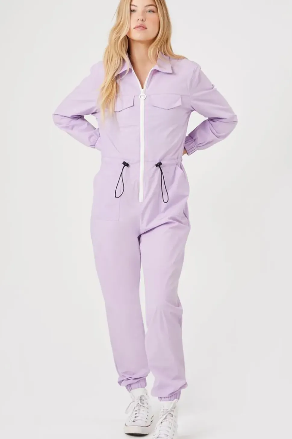 Toggle Drawstring Jumpsuit