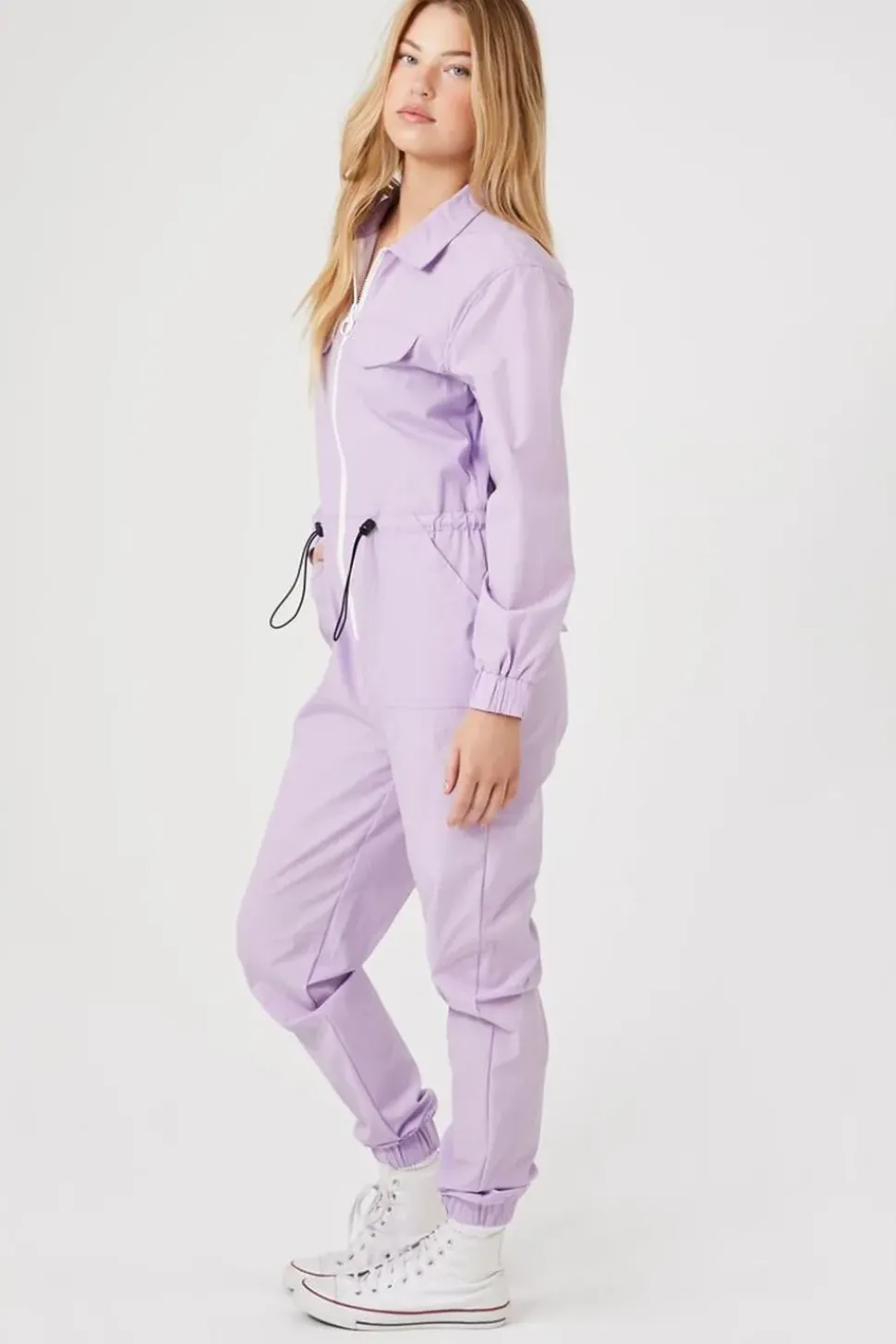Toggle Drawstring Jumpsuit