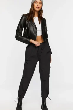 Toggle Drawstring Parachute Pants