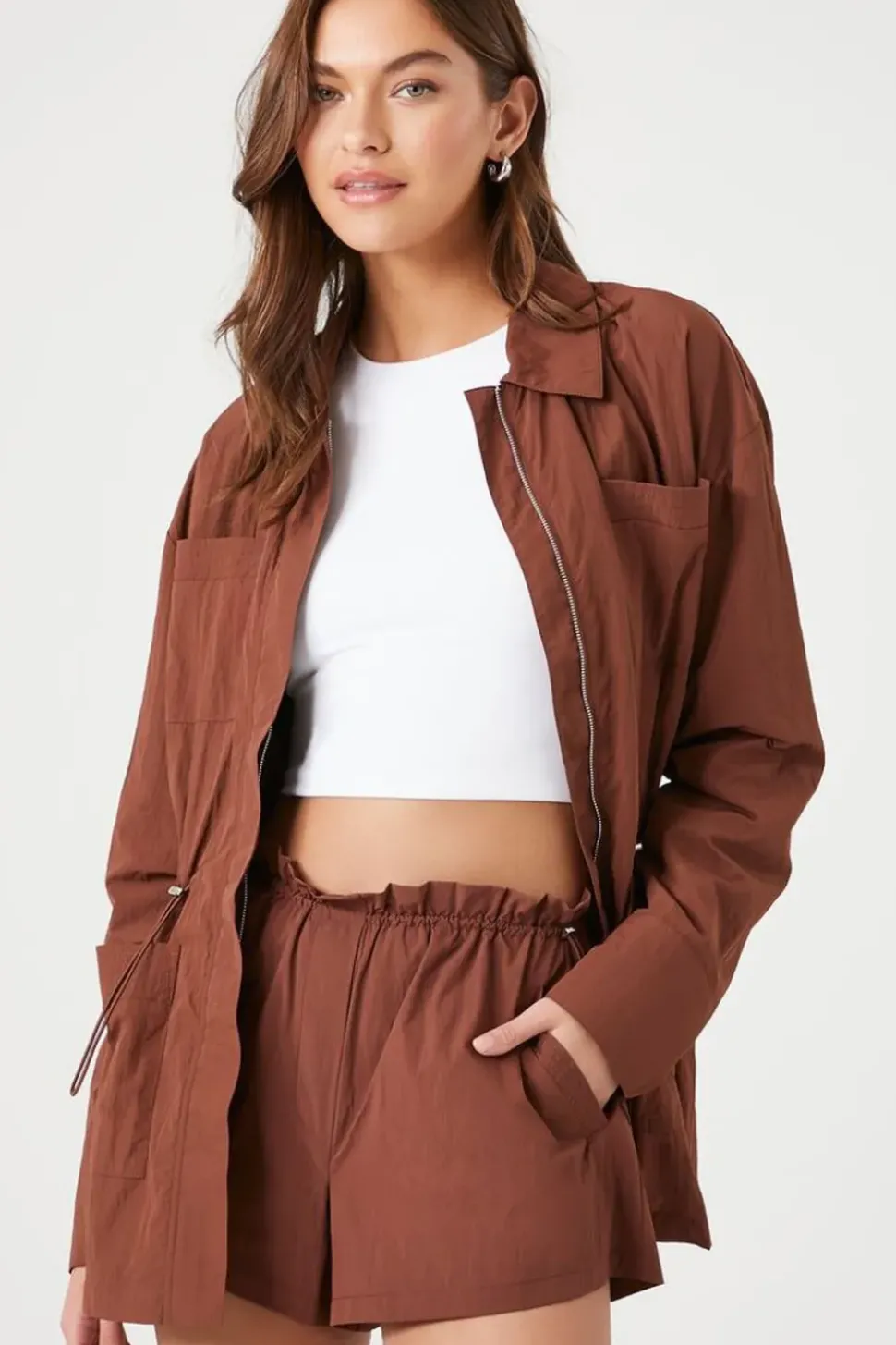 Toggle Drawstring Shorts