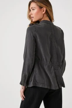 Toggle Drawstring Utility Jacket