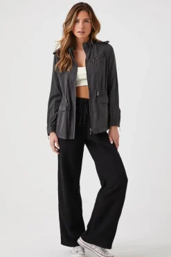 Toggle Drawstring Utility Jacket