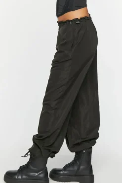 Toggle Low-Rise Parachute Pants