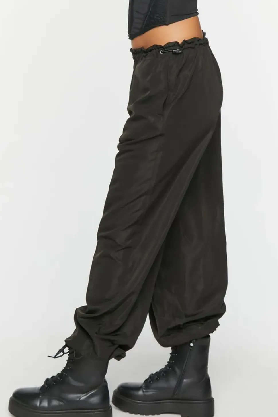 Toggle Low-Rise Parachute Pants