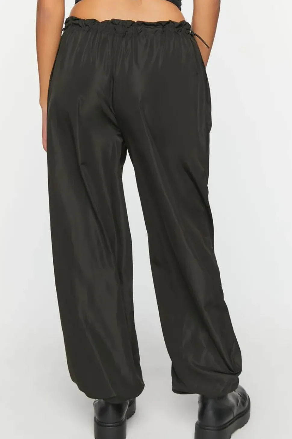 Toggle Low-Rise Parachute Pants