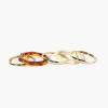 Tortoiseshell & Marble Bangle Bracelet Set