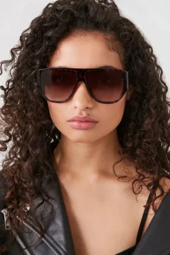 Tortoiseshell Shield Sunglasses