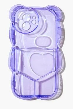 Transparent Bubble Bear Case For Iphone 12