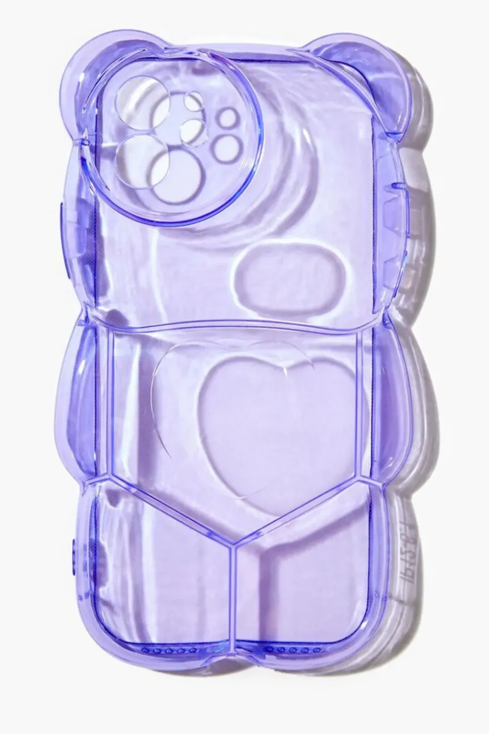 Transparent Bubble Bear Case For Iphone 12