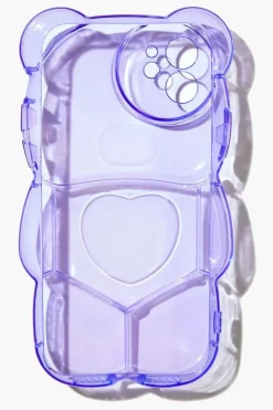 Transparent Bubble Bear Case For Iphone 12
