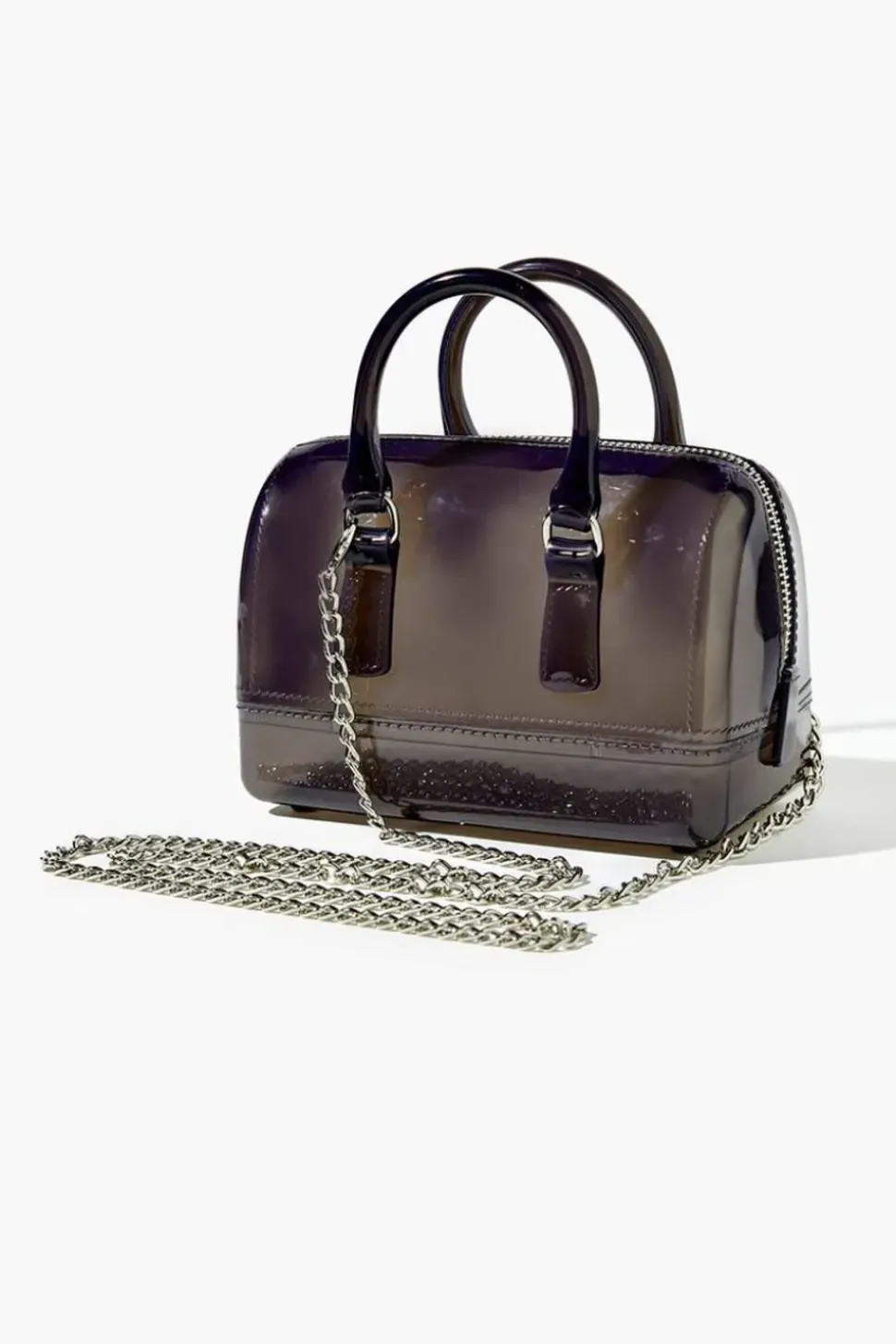 Transparent Mini Crossbody Bowler Bag