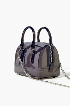 Transparent Mini Crossbody Bowler Bag