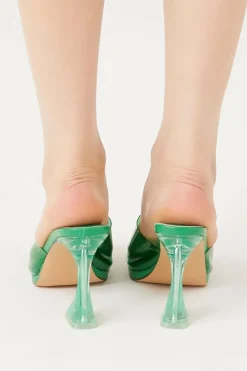 Transparent Vinyl Stiletto Heels