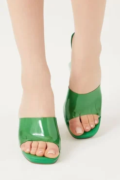 Transparent Vinyl Stiletto Heels