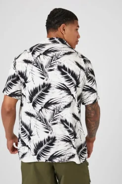 Tropical Print Short-Sleeve Shirt