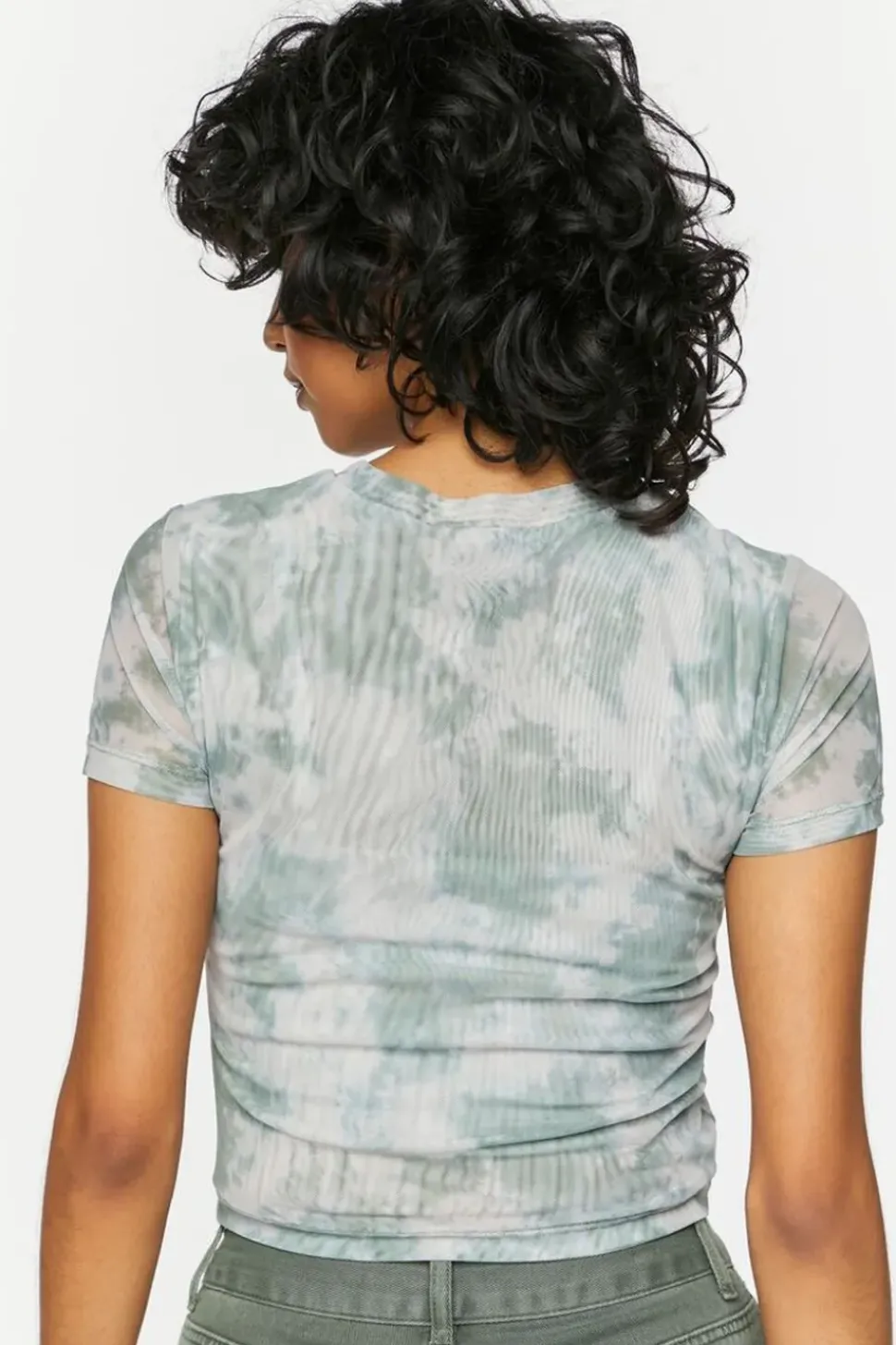 Trouble Tie-Dye Mesh Graphic Tee