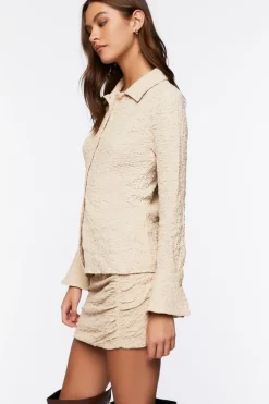 Trumpet Sleeve Shirt & Skirt Set