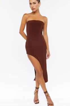 Tube Midi Slit Dress