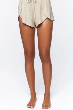 Tulip-Hem Lounge Shorts