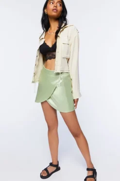 Tulip-Hem Mini Skirt