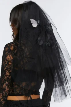 Tulle Butterfly Veil