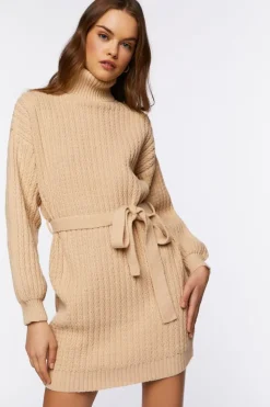 Turtleneck Mini Sweater Dress