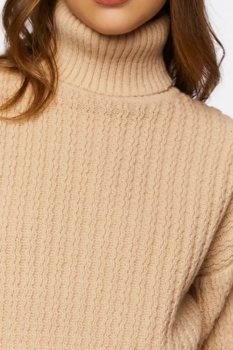 Turtleneck Mini Sweater Dress