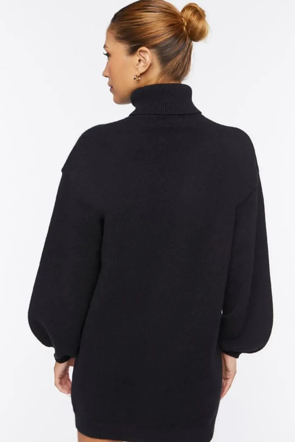 Turtleneck Mini Sweater Dress