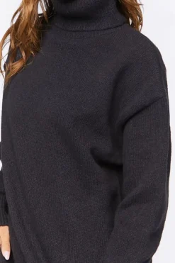 Turtleneck Mini Sweater Dress