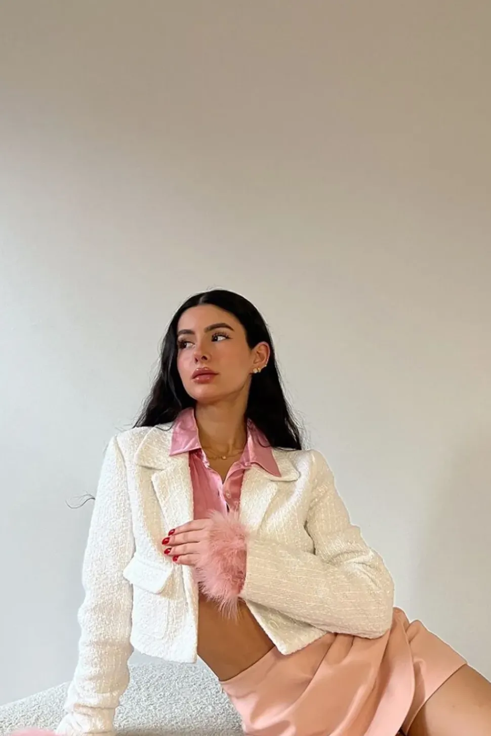 Tweed Cropped Blazer