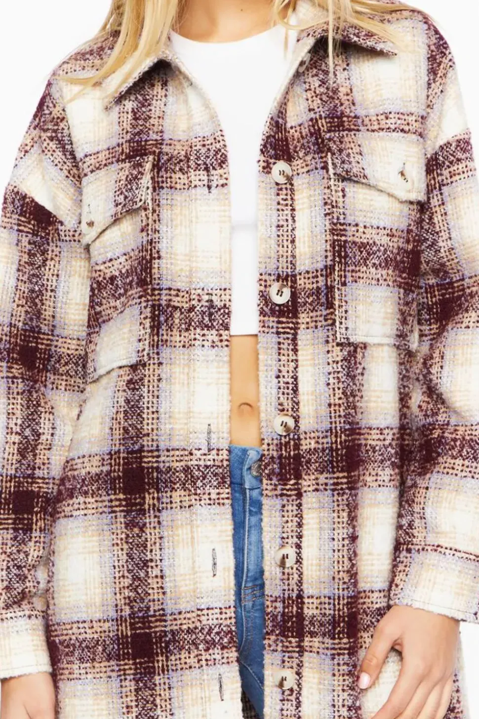 Tweed Longline Shacket