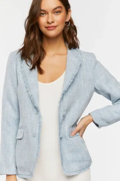 Tweed Single-Breasted Blazer