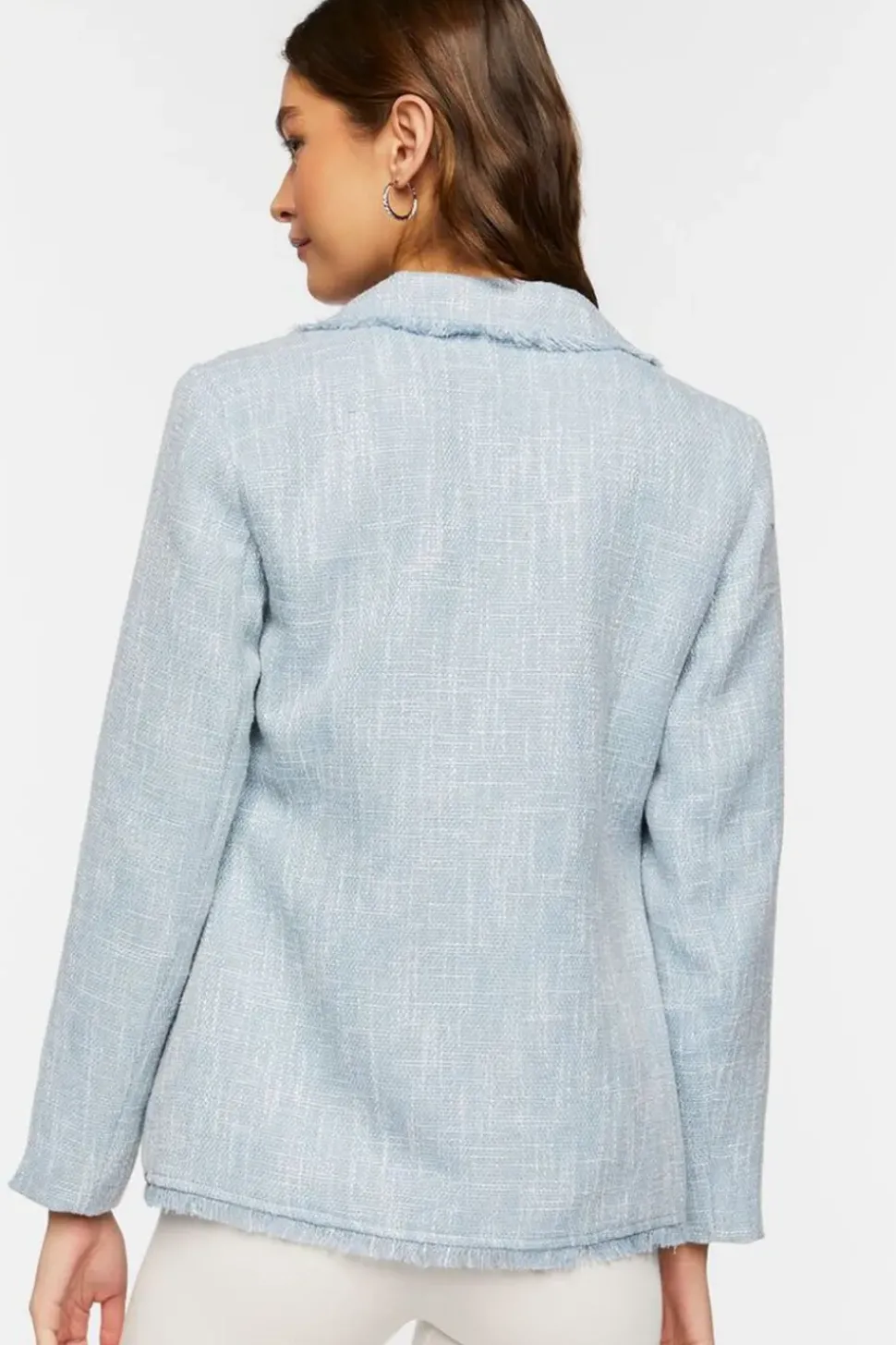 Tweed Single-Breasted Blazer