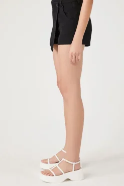 Twill Buttoned Skort