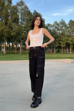 Twill Cargo Pants