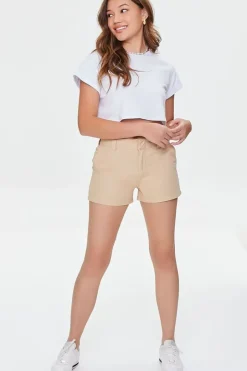 Twill Cotton Shorts
