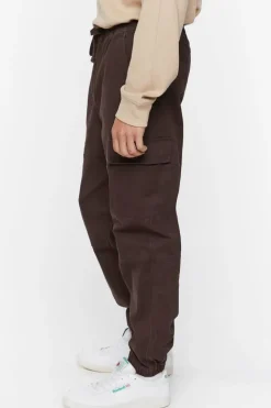 Twill Drawstring Cargo Joggers