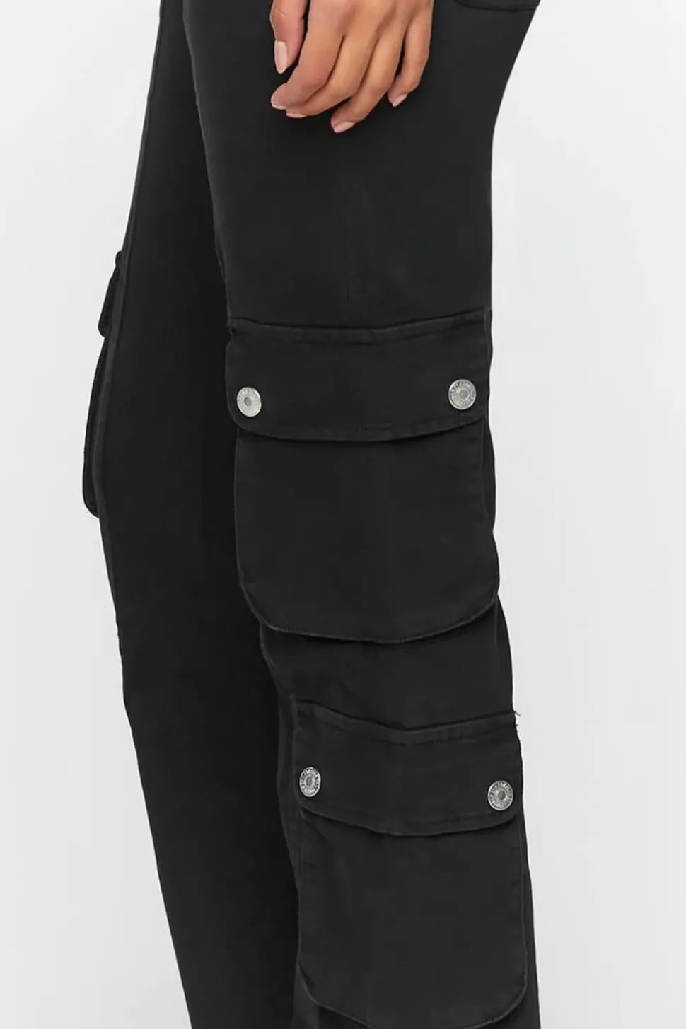 Twill Flare Cargo Pants