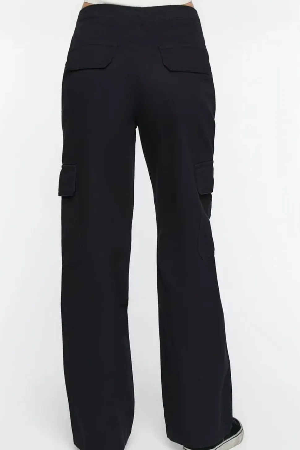 Twill Mid-Rise Cargo Pants