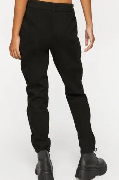 Twill Mid-Rise Joggers