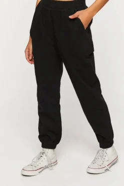 Twill Mid-Rise Joggers