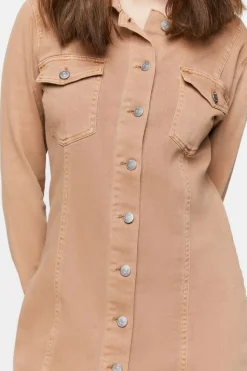 Twill Mini Shirt Dress